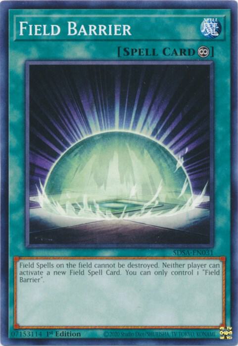 Field Barrier SDSA-EN031 card from Structure Deck: Sacred Beasts