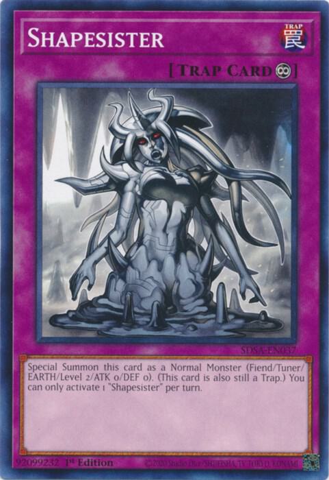 Shapesister SDSA-EN037 card from Structure Deck: Sacred Beasts