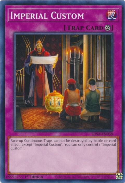 Imperial Custom SDSA-EN038 card from Structure Deck: Sacred Beasts