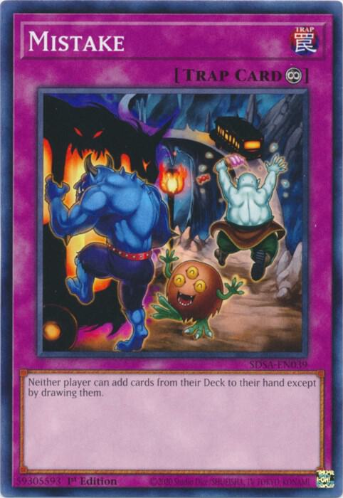 Mistake SDSA-EN039 card from Structure Deck: Sacred Beasts