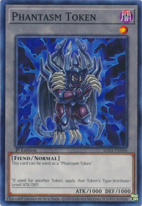 Token: Phantasm SDSA-EN048 card from Structure Deck: Sacred Beasts