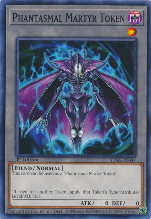Token: Phantasmal Martyr SDSA-EN047 card from Structure Deck: Sacred Beasts