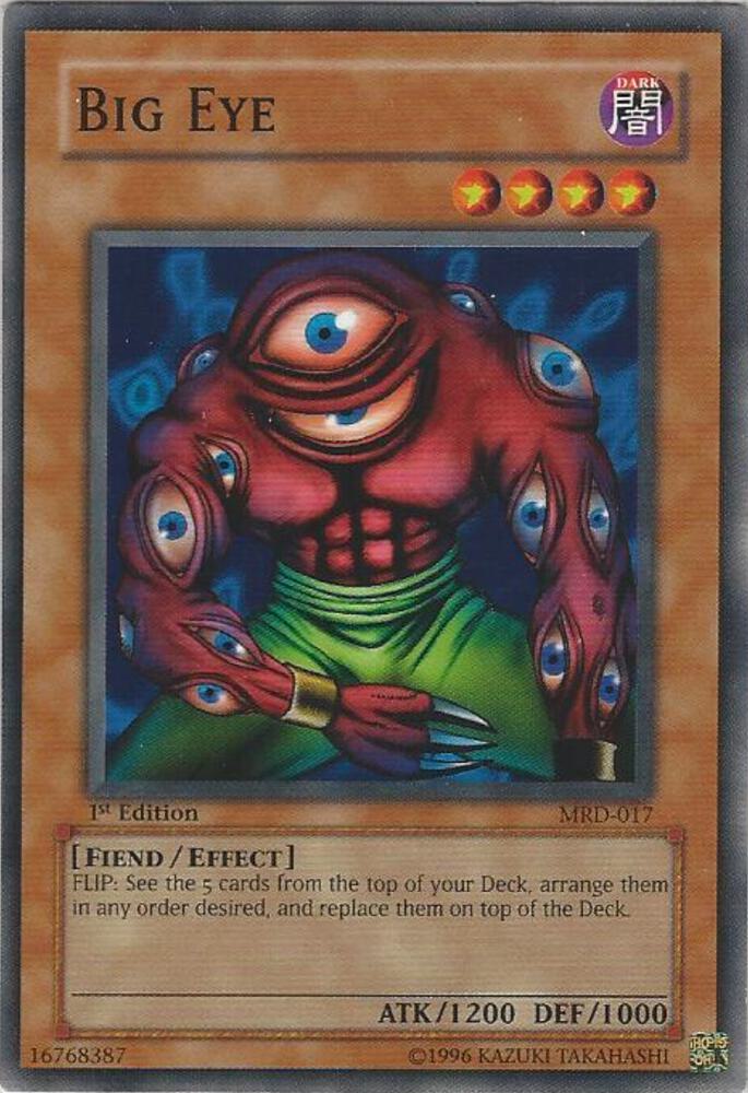 Big Eye MRD-017 card from Metal Raiders