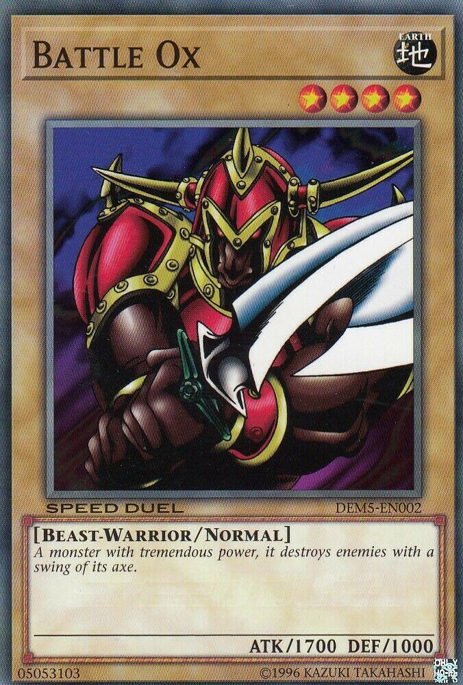 Battle Ox DEM5-EN002 card from Speed Duel Demo Deck