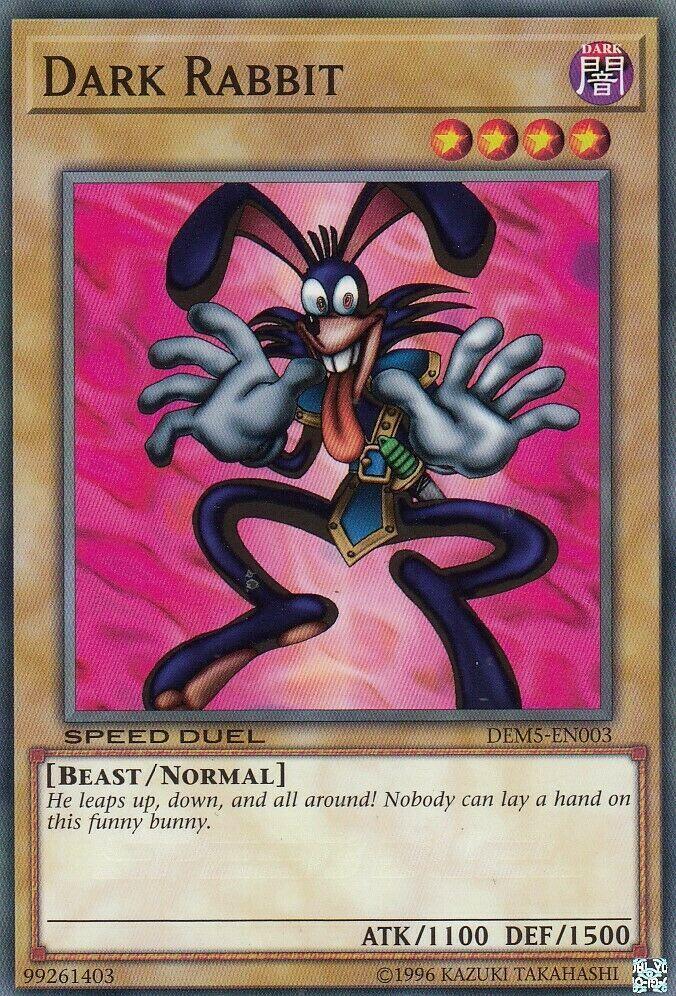 Dark Rabbit DEM5-EN003 card from Speed Duel Demo Deck