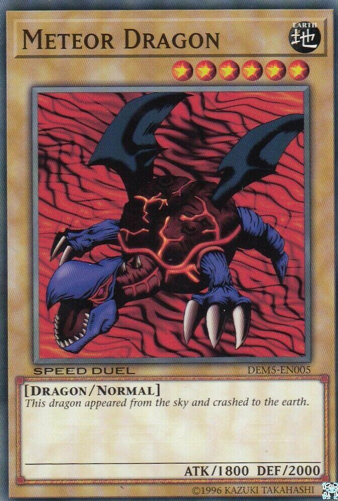 Meteor Dragon DEM5-EN005 card from Speed Duel Demo Deck