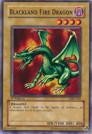 Blackland Fire Dragon MRD-062 card from Metal Raiders
