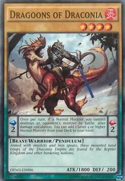 Dragoons of Draconia DEM3-EN006 card from Demo Deck 2016