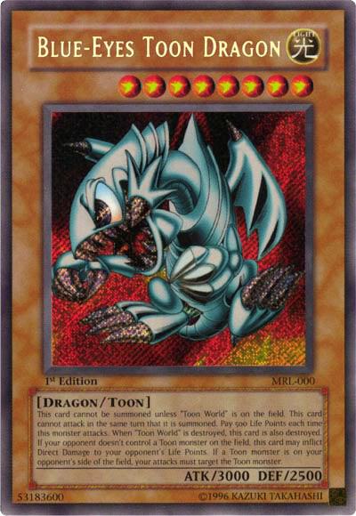 Blue-Eyes Toon Dragon MRL-000 card from Magic Ruler