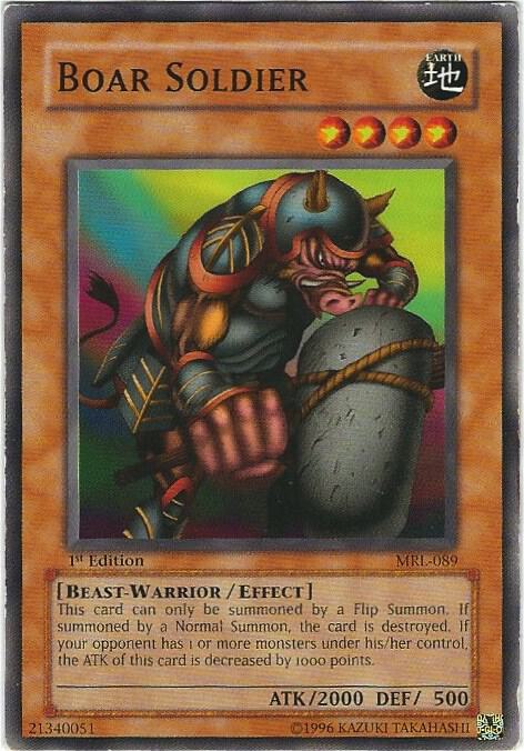 Boar Soldier MRL-089 card from Magic Ruler