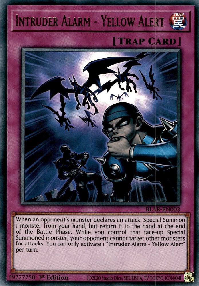 Intruder Alarm - Yellow Alert BLAR-EN003 card from Battles of Legend: Armageddon