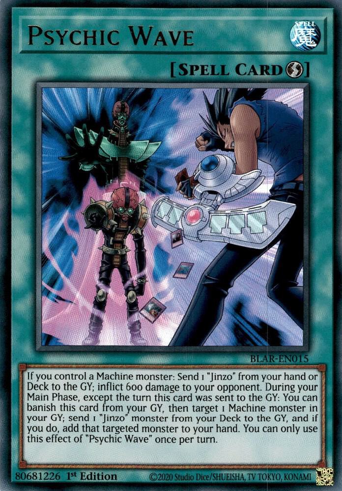 Psychic Wave BLAR-EN015 card from Battles of Legend: Armageddon