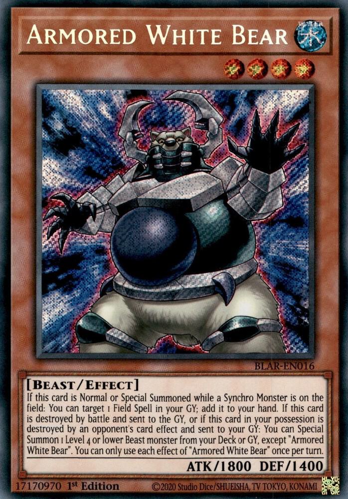 Armored White Bear BLAR-EN016 card from Battles of Legend: Armageddon