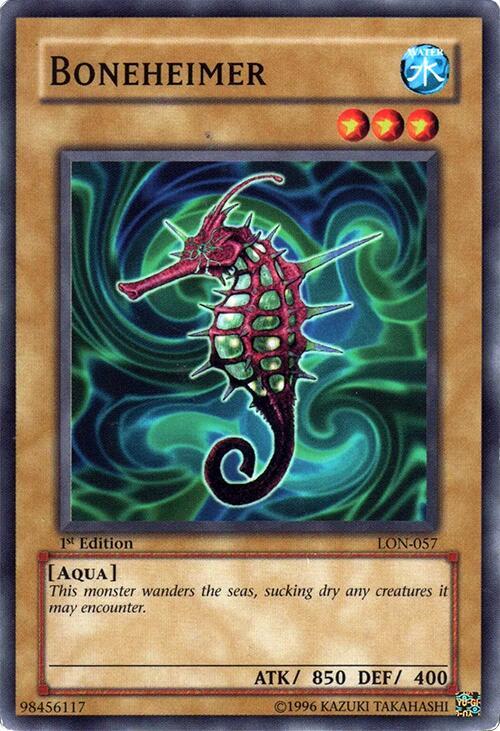 Boneheimer LON-057 card from Labyrinth of Nightmare