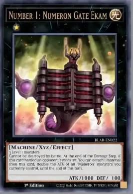 Number 1: Numeron Gate Ekam BLAR-EN022 card from Battles of Legend: Armageddon