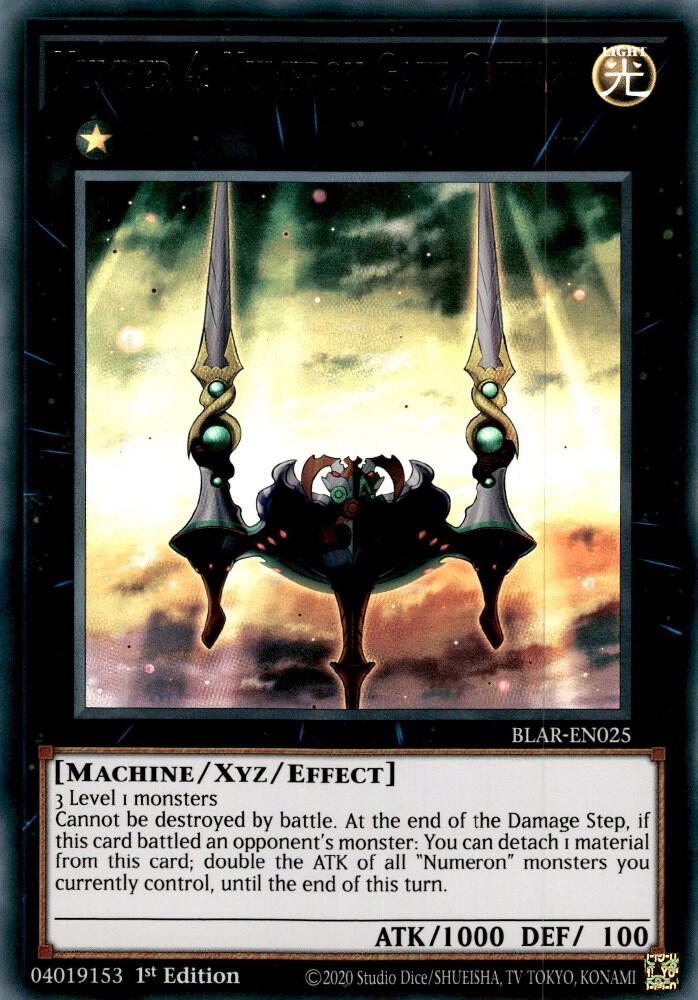 Number 4: Numeron Gate Catvari BLAR-EN025 card from Battles of Legend: Armageddon