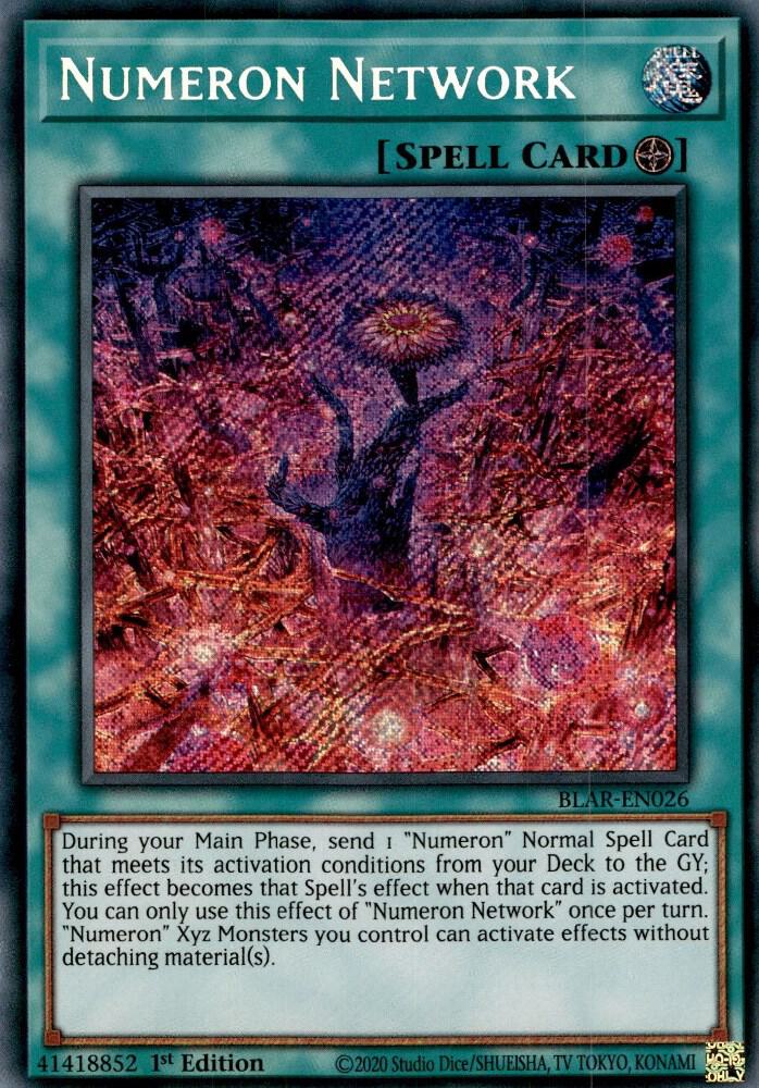 Numeron Network BLAR-EN026 card from Battles of Legend: Armageddon