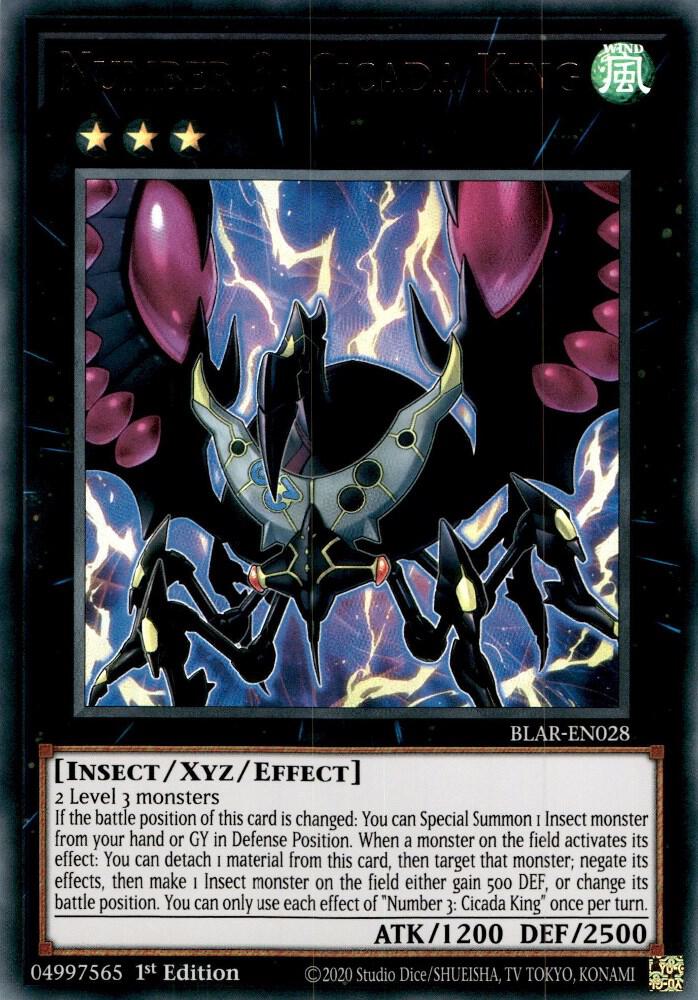 Number 3: Cicada King BLAR-EN028 card from Battles of Legend: Armageddon