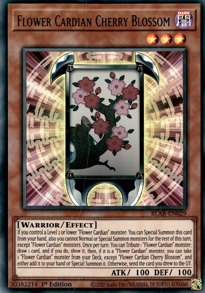 Flower Cardian Cherry Blossom BLAR-EN029 card from Battles of Legend: Armageddon