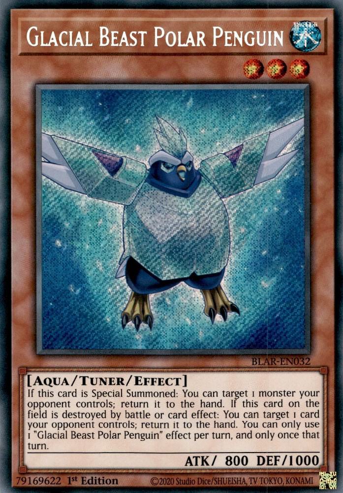 Glacial Beast Polar Penguin BLAR-EN032 card from Battles of Legend: Armageddon