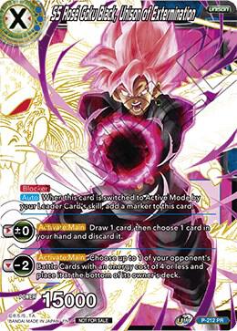 SS Rose Goku Black, Unison of Extermination (Gold Stamped) P-212 card from Promotion Cards