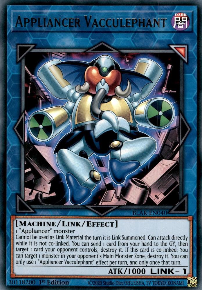 Appliancer Vacculephant BLAR-EN040 card from Battles of Legend: Armageddon