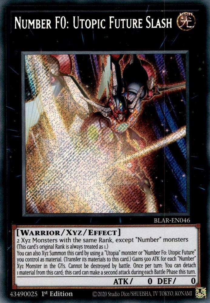 Number F0: Utopic Future Slash BLAR-EN046 card from Battles of Legend: Armageddon