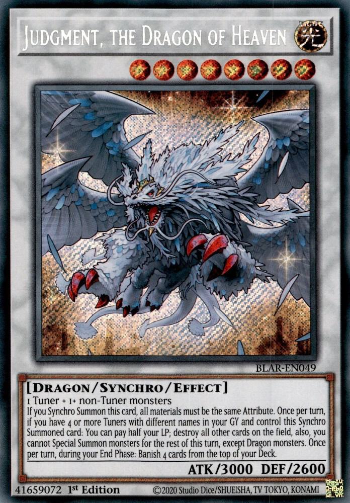 Judgment, the Dragon of Heaven BLAR-EN049 card from Battles of Legend: Armageddon