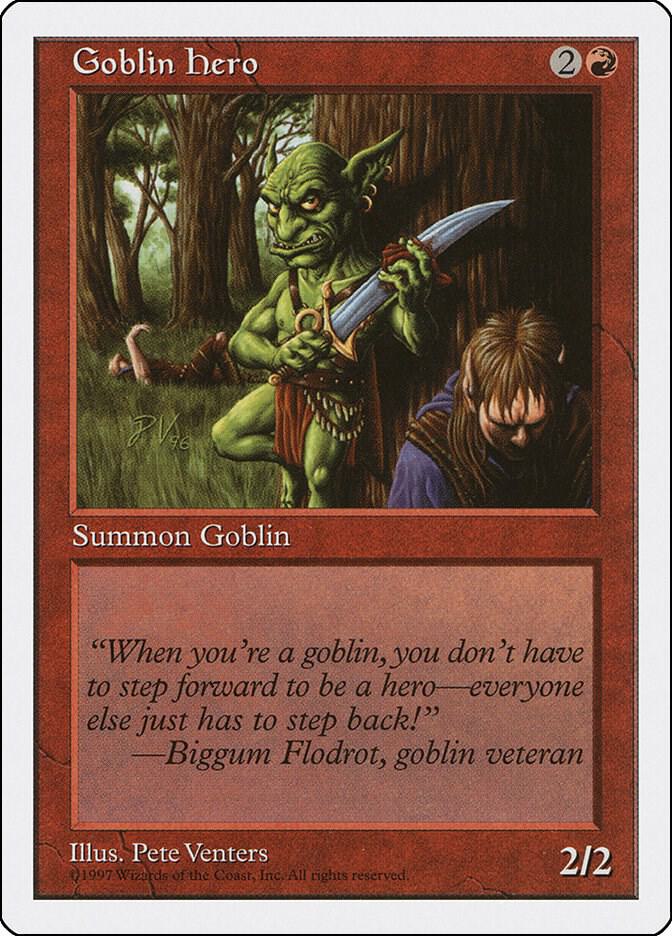Goblin Hero card from Fifth Edition