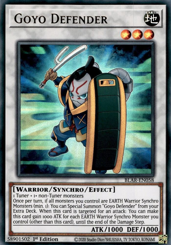 Goyo Defender BLAR-EN058 card from Battles of Legend: Armageddon