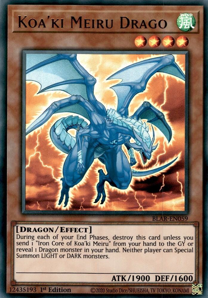 Koa'ki Meiru Drago BLAR-EN059 card from Battles of Legend: Armageddon