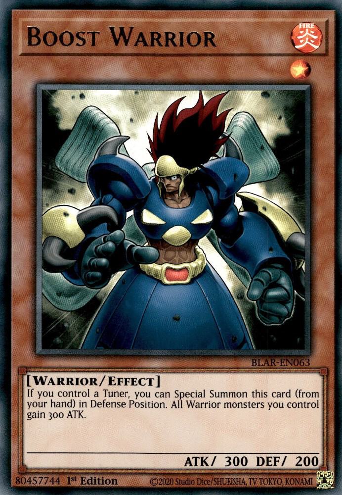 Boost Warrior BLAR-EN063 card from Battles of Legend: Armageddon