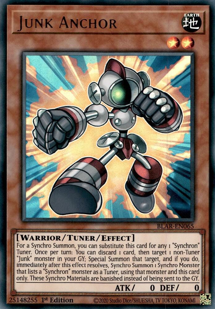 Junk Anchor BLAR-EN065 card from Battles of Legend: Armageddon