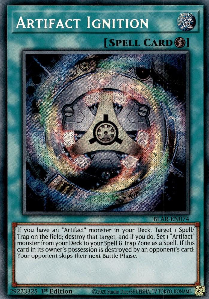 Artifact Ignition BLAR-EN074 card from Battles of Legend: Armageddon