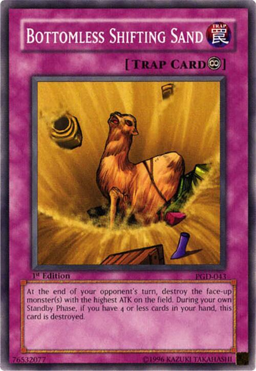 Bottomless Shifting Sand PGD-043 card from Pharaonic Guardian