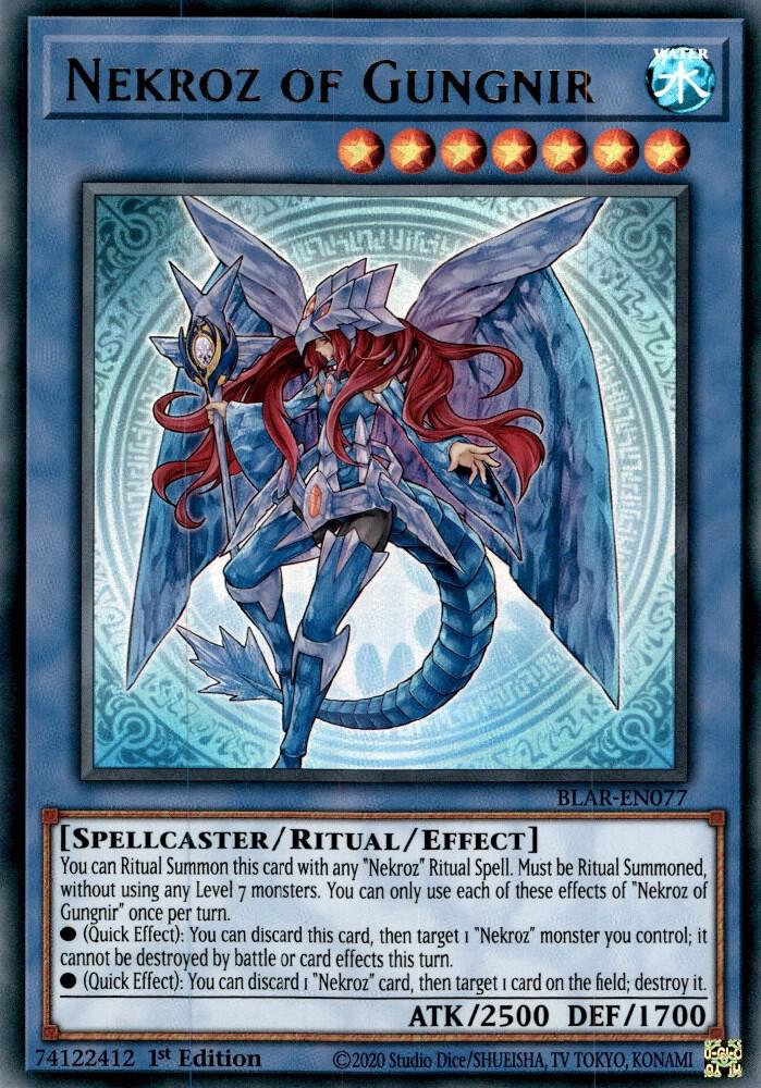 Nekroz of Gungnir BLAR-EN077 card from Battles of Legend: Armageddon