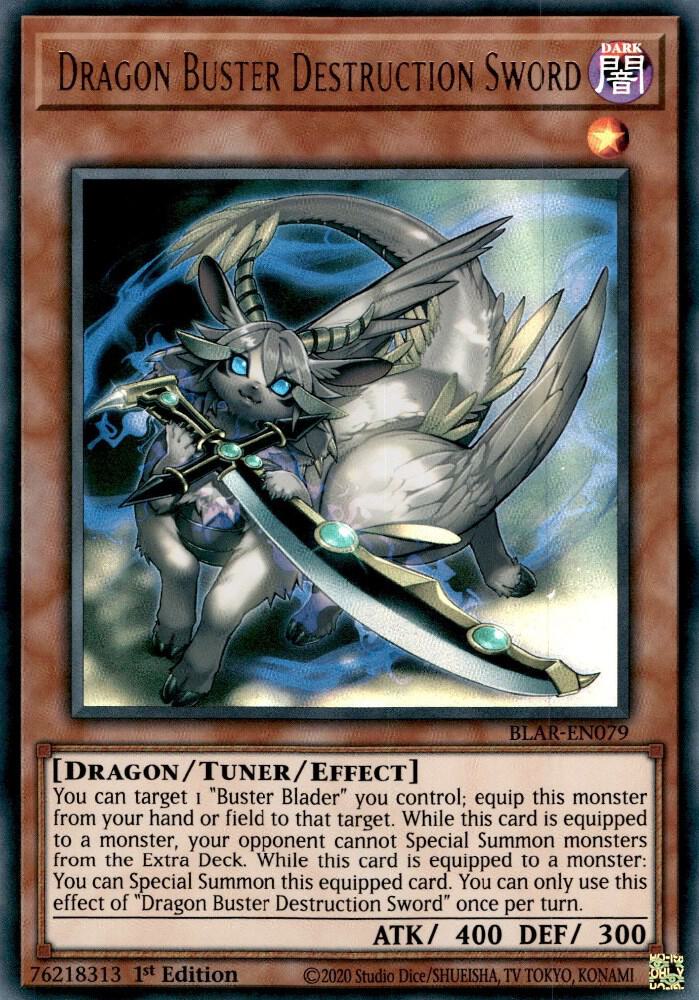 Dragon Buster Destruction Sword BLAR-EN079 card from Battles of Legend: Armageddon
