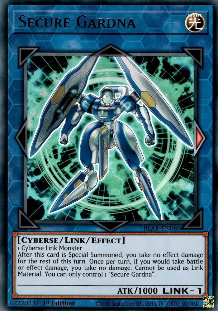 Secure Gardna BLAR-EN086 card from Battles of Legend: Armageddon