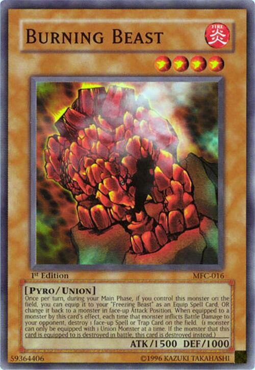 Burning Beast MFC-016 card from Magician's Force