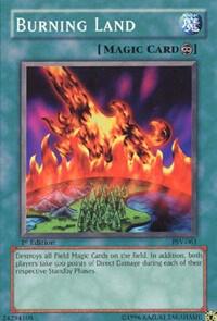 Burning Land PSV-061 card from Pharaoh's Servant