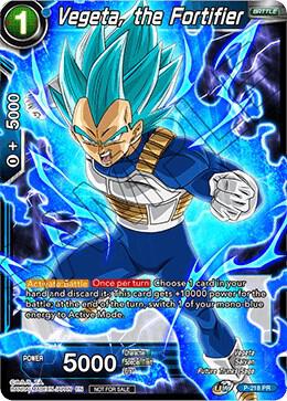 Vegeta, the Fortifier P-218 card from Promotion Cards