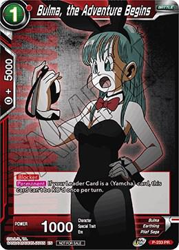 Bulma, the Adventure Begins P-233 card from Promotion Cards