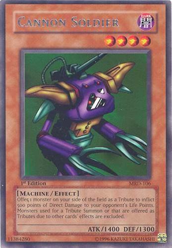 Cannon Soldier MRD-106 card from Metal Raiders