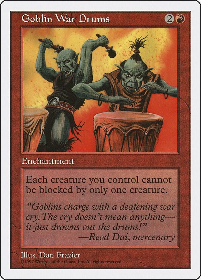 Goblin War Drums card from Fifth Edition