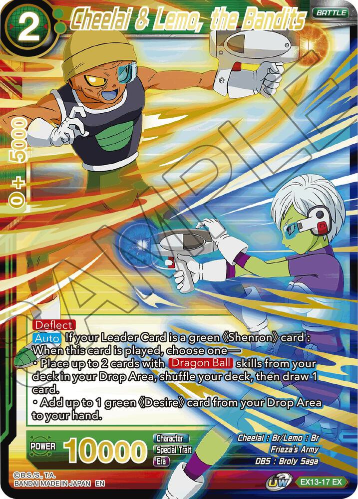Cheelai & Lemo, the Bandits EX13-17 card from Special Anniversary Set 2020