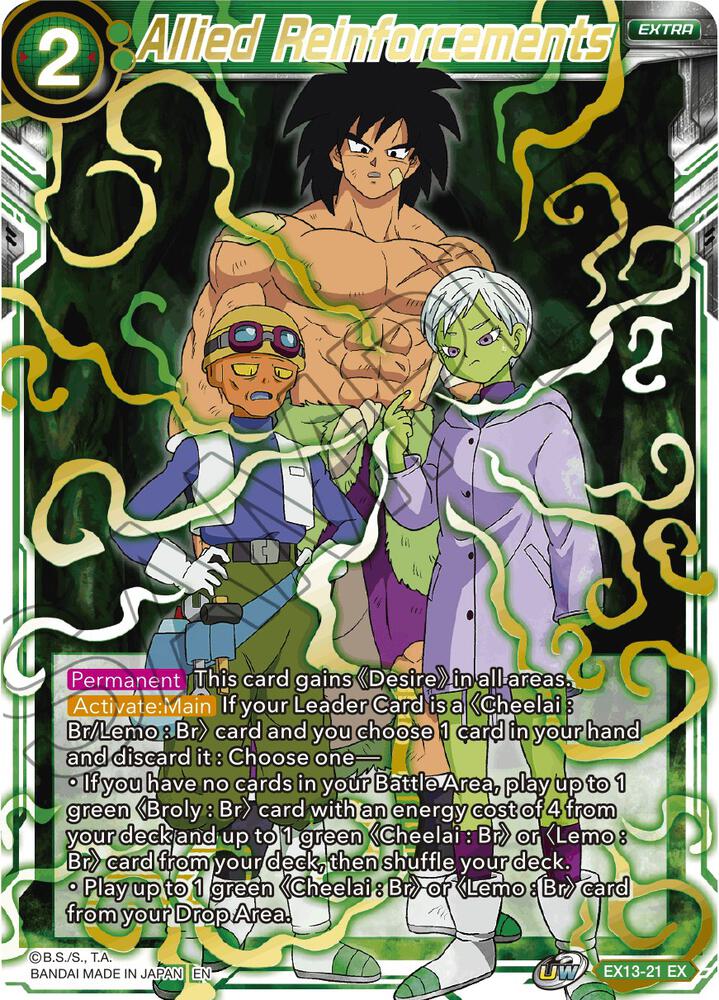Allied Reinforcements EX13-21 card from Special Anniversary Set 2020