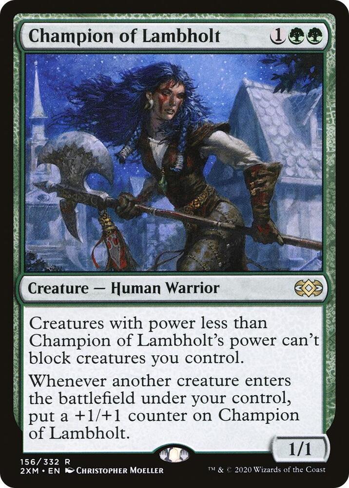 Champion of Lambholt 156 card from Double Masters