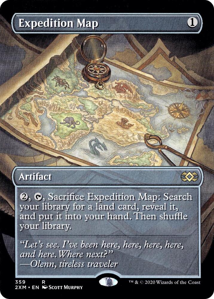 Expedition Map (Borderless) 359 card from Double Masters