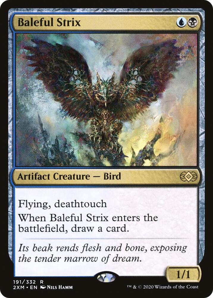 Baleful Strix 191 card from Double Masters