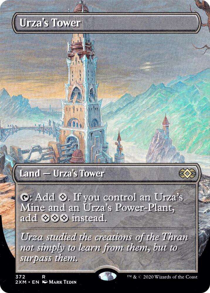 Urza's Tower (Borderless) 372 card from Double Masters